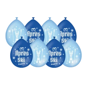 Siniset ilmapallot Apres Ski 30cm 8kpl
