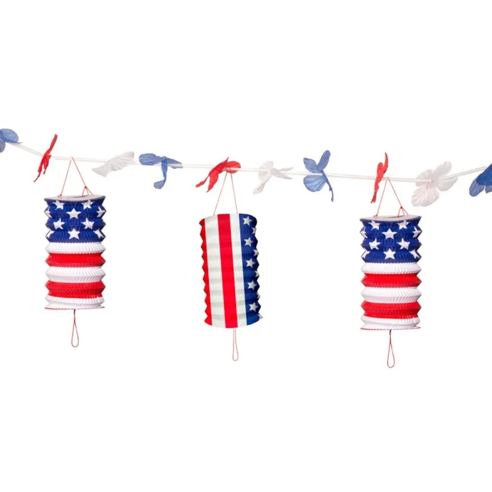 Usa Lampion Garland Juhlat 3.6m