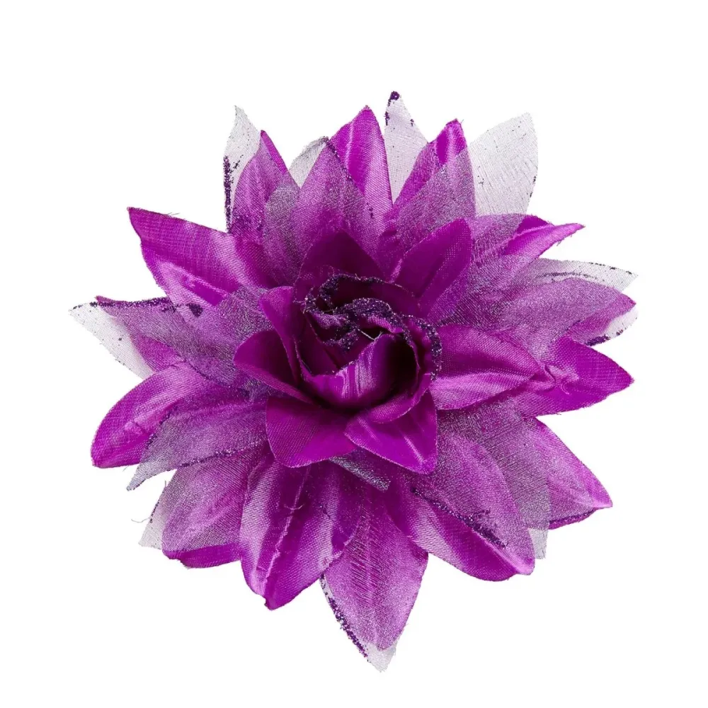 Violetti hiukset kukka glitter