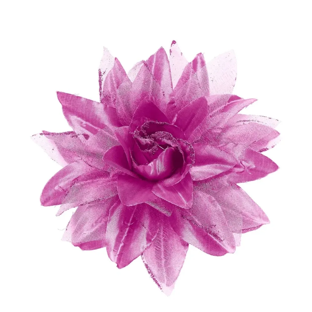 Violetti vaaleanpunainen hiukset kukka glitter