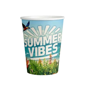 Värilliset kupit Summer Vibes 7.5cm 8kpl
