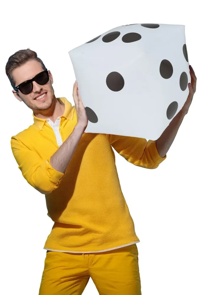 White Dice puhallettava