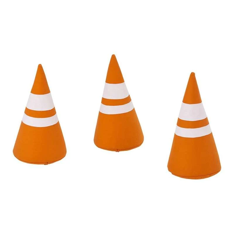 Hoppekids Keglesæt - 3 stk - CONSTRUCTION Lifetime Brick Warranty