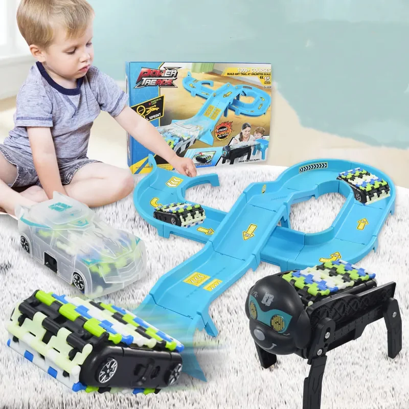 Robot Car Track™ - Hauskaa robottikoiran kanssa - Robottiautorata