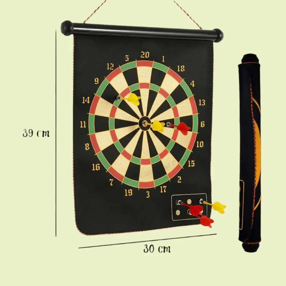 Magnetix MagnoDart | Turvallista leikkimistä - Magneettinen darts-taulu lapsille, kaksipuolinen & taitettava