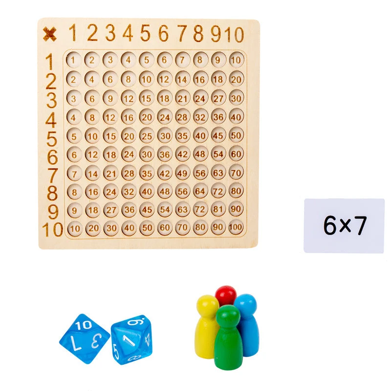 LearnPlay | Löydä & Kasva - Puiset Montessori-matematiikkapeli lapsille