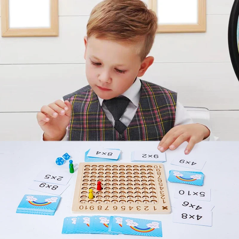 LearnPlay | Löydä & Kasva - Puiset Montessori-matematiikkapeli lapsille