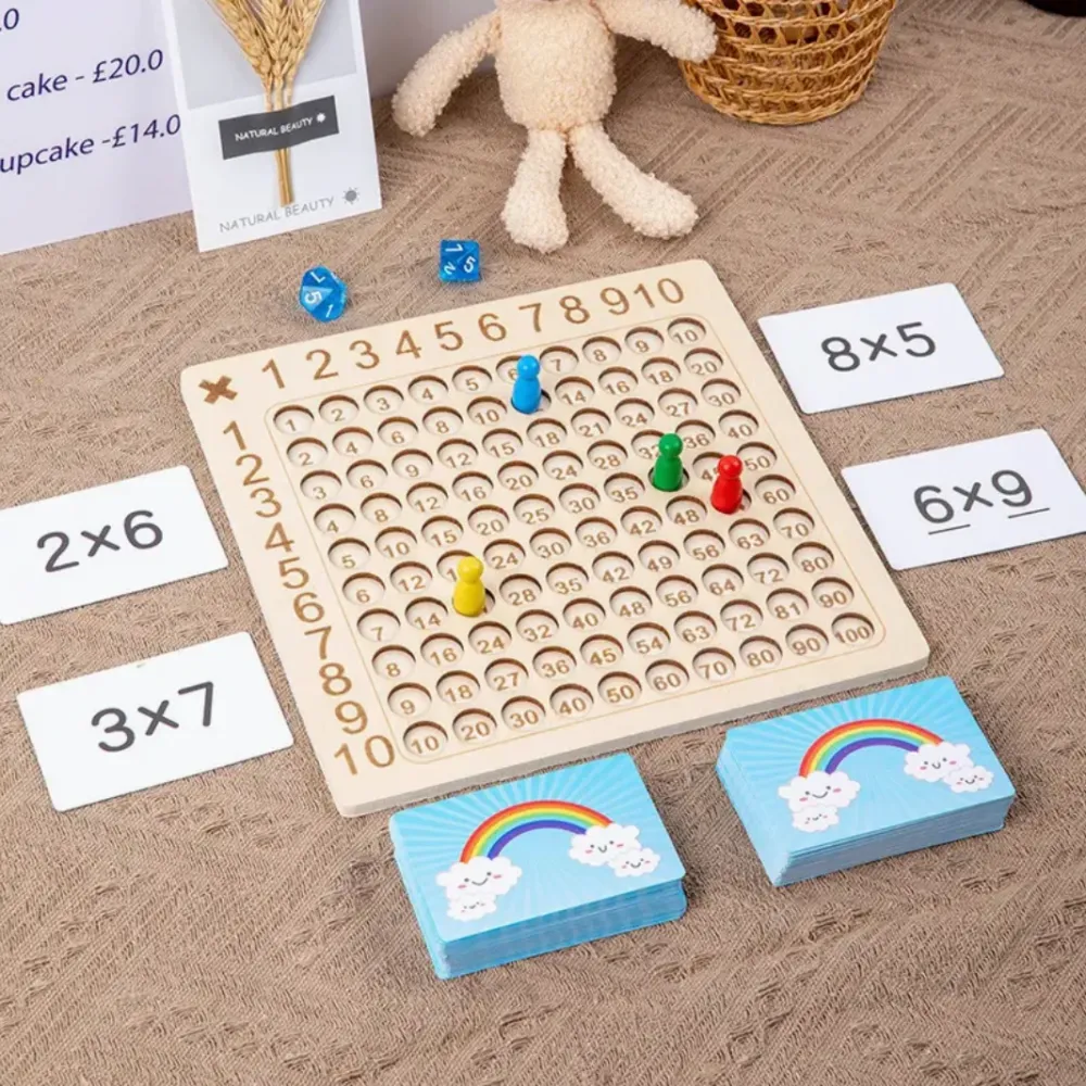 LearnPlay | Löydä & Kasva - Puiset Montessori-matematiikkapeli lapsille
