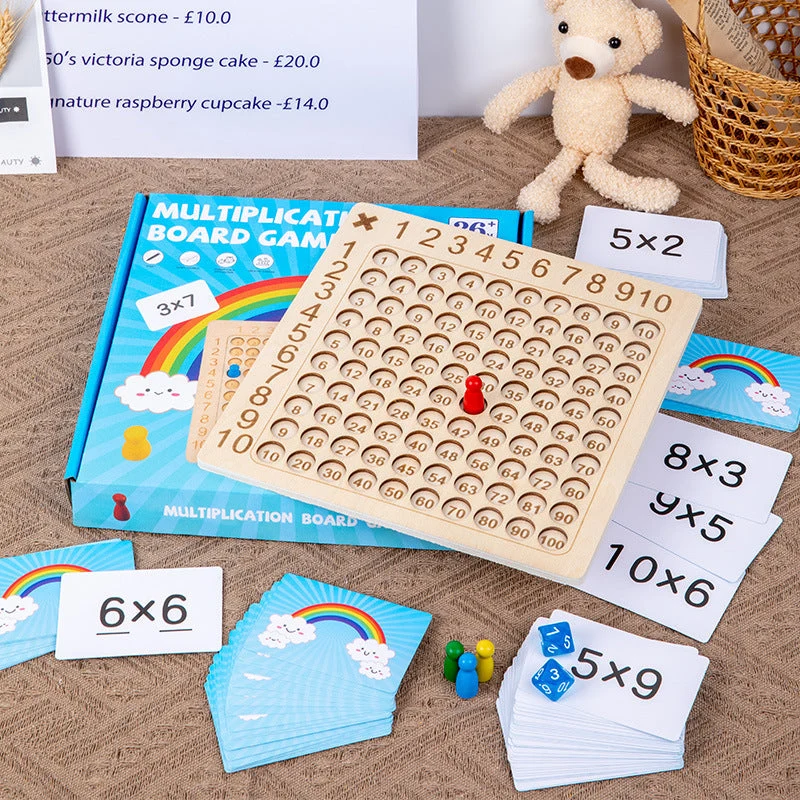 LearnPlay | Löydä & Kasva - Puiset Montessori-matematiikkapeli lapsille