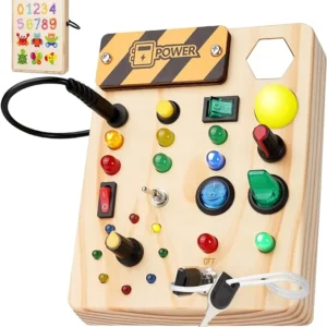 Ecotoys BusyBee Montessori -lauta | Tutustu leikin varjolla - Opettava lelu vauvoille