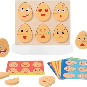 Ecotoys EmoEggs | Tutustu tunteisiin leikin varjolla - Montessori puiset ilmaisumunat taaperoille!