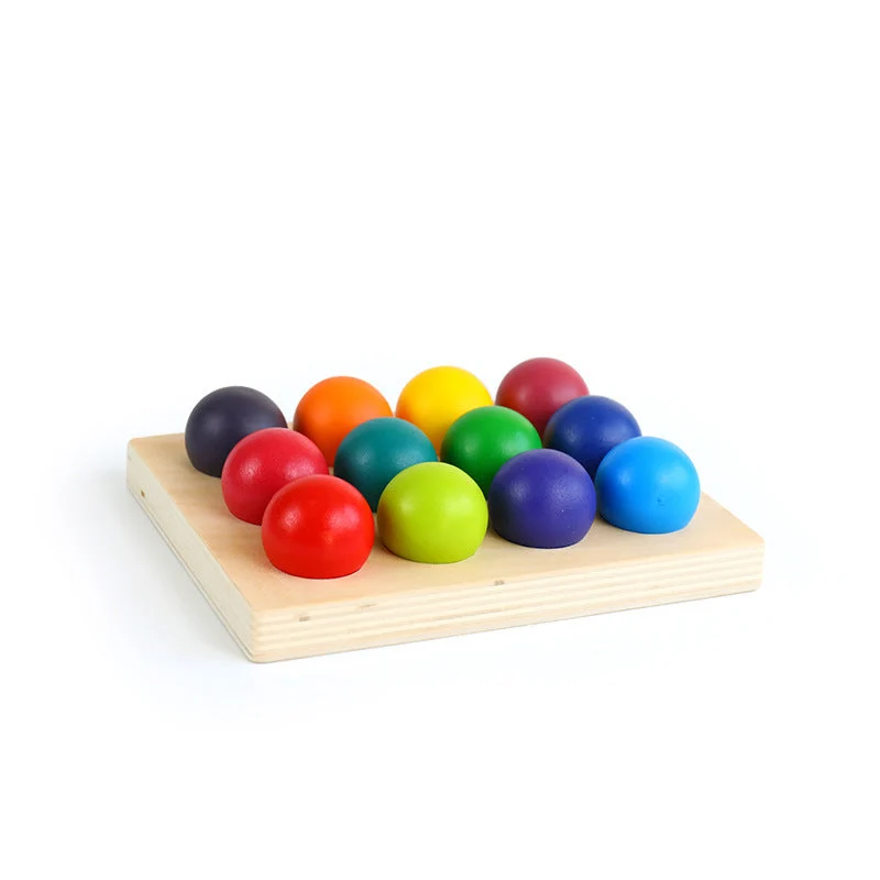EcoToys RainbowWood™ | Löydä värien taika - Montessori sateenkaari lajittelupeli