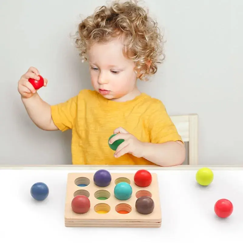 EcoToys RainbowWood™ | Löydä värien taika - Montessori sateenkaari lajittelupeli