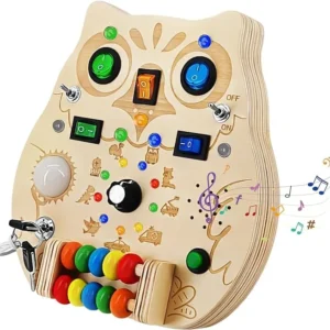 Owl Bright Board | Opettele leikkien - Opettavainen puinen pelilauta