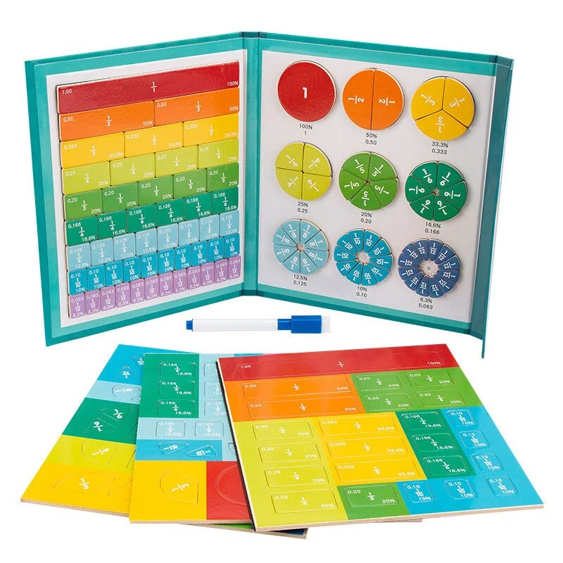 Matematiikan opettajan kirja | Opettele murtoluvut leikin varjolla - Opettava laskukirja lapsille