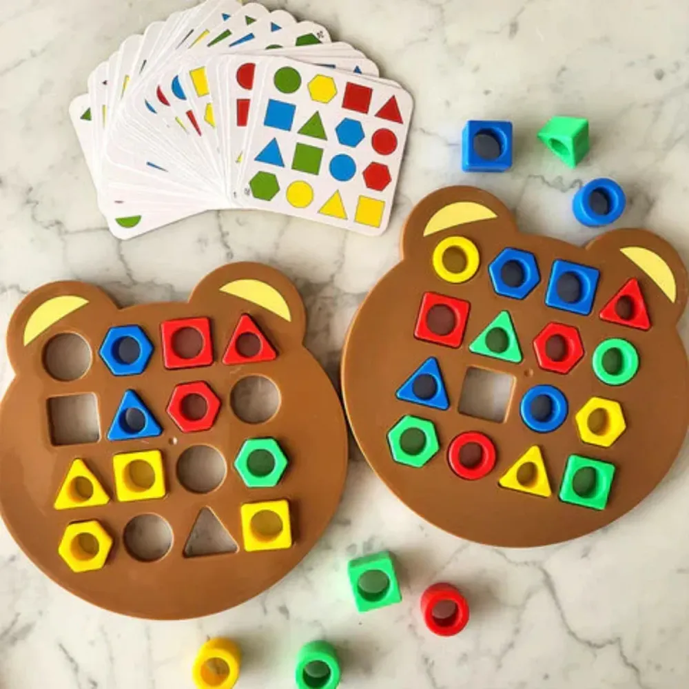 Värileikkikalut | Opettele värien tunnistaminen - Geometrinen palapeli