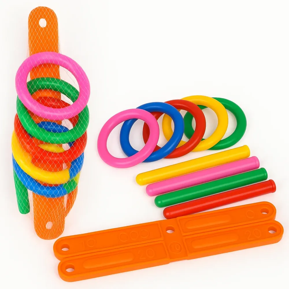 Hoop Ring Toss™ – Heitä & voita – Heittorenkaat ulkoleikkisarja