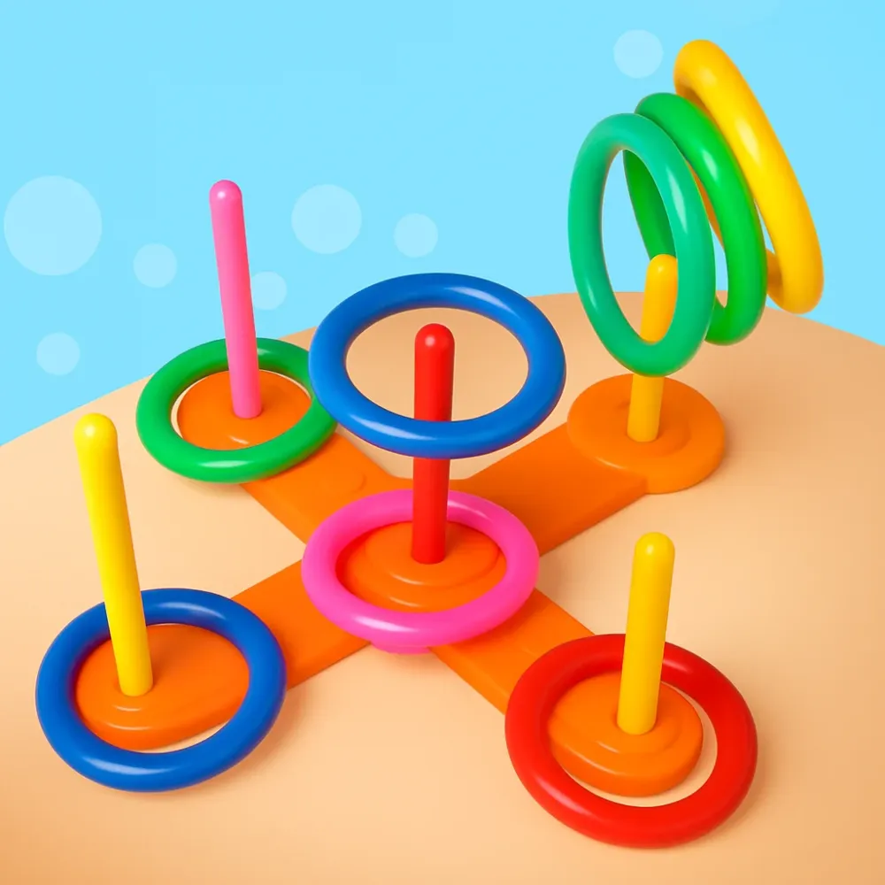 Hoop Ring Toss™ – Heitä & voita – Heittorenkaat ulkoleikkisarja