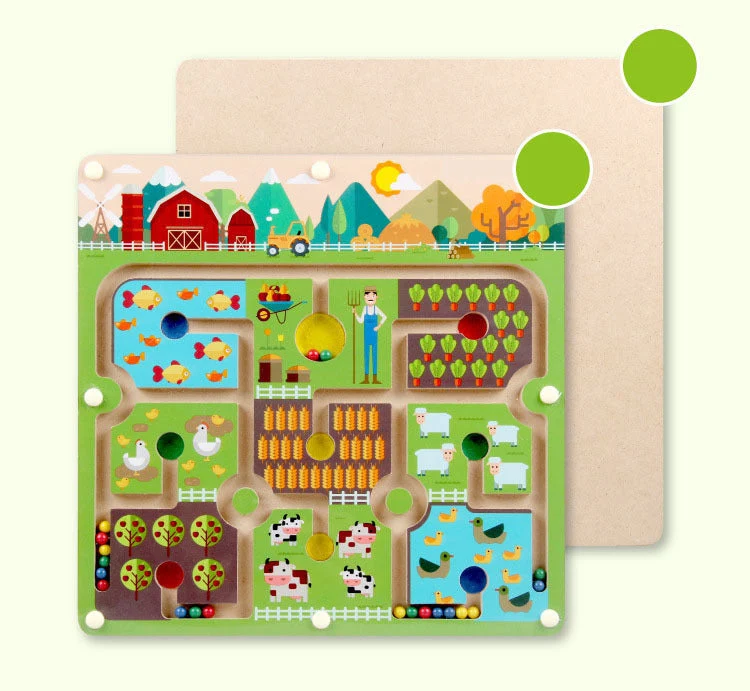 Ecotoys BrainMaze | Vahvista keskittymiskykyä - Magneettinen labyrinttipulmapeli lapsille