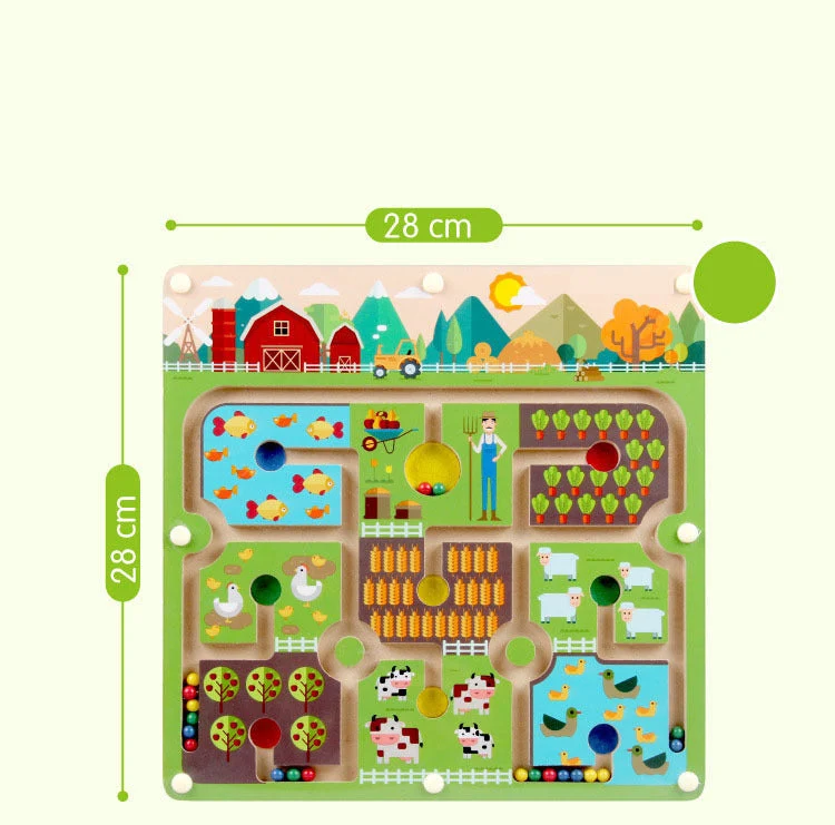 Ecotoys BrainMaze | Vahvista keskittymiskykyä - Magneettinen labyrinttipulmapeli lapsille