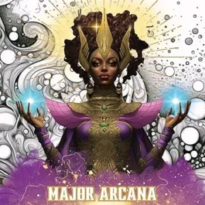 Major Arcana Portraits : Afrofuturistic Tarot Grayscale Coloring Book värityskirja : 2 - N D Jones