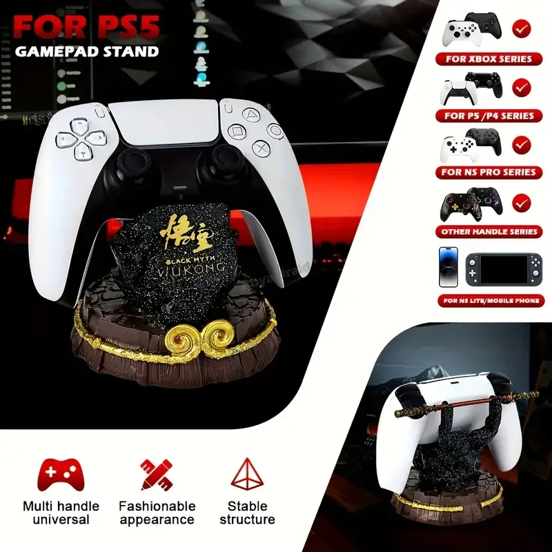 New Wukong Creative Controller Desktop Decoration Stand Suitable Ps5/Ps4/Xbox/Switch Game Controller Game Controller Stand