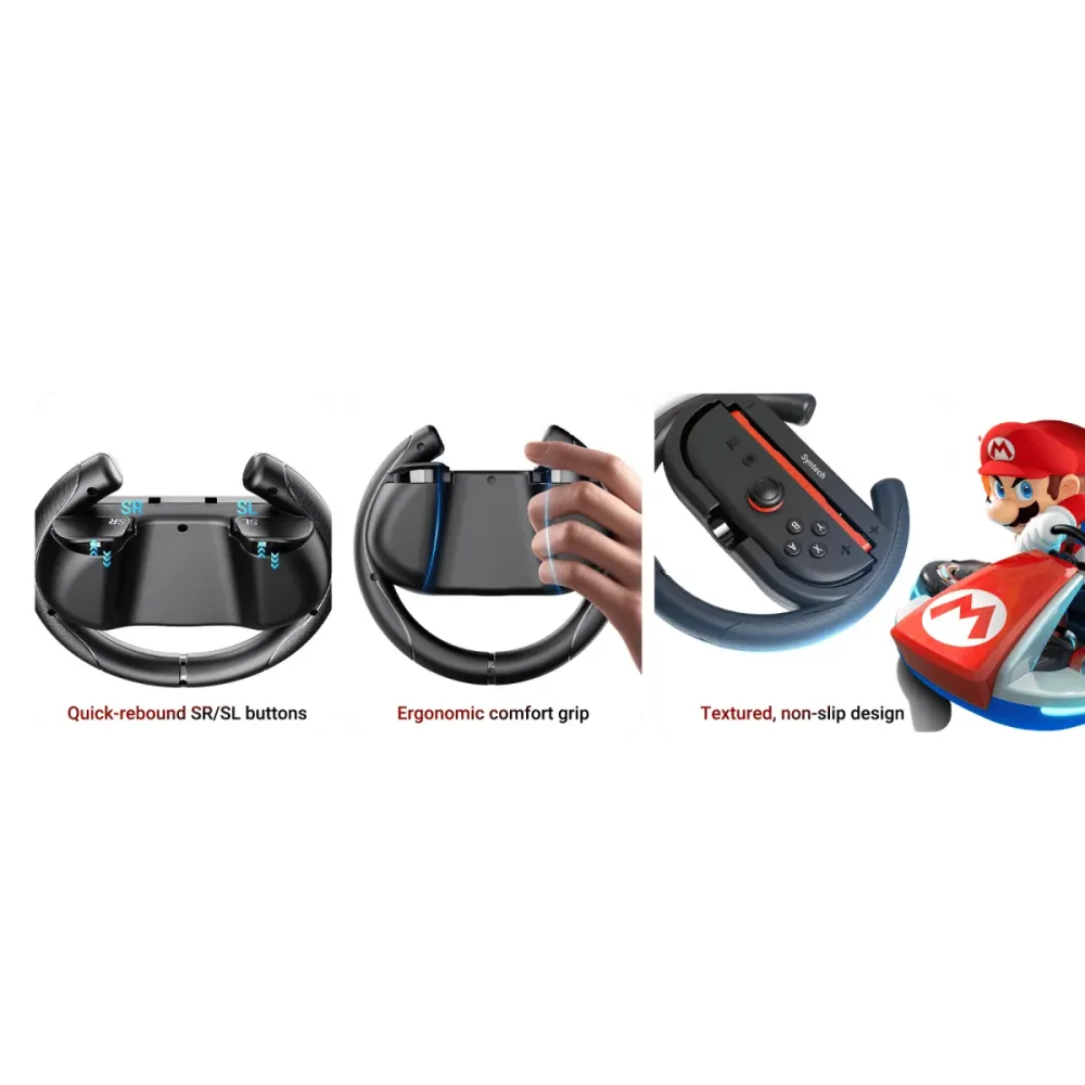 Ohjauspyörät Nintendo Switch 2 Joy-Conille | 2 kpl:n sarja